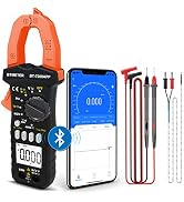 BTMETER BT-7200APP TRMS 6000 Counts Clamp Multimeter, Digital Clamp-on Ammeter for AC/DC Current ...