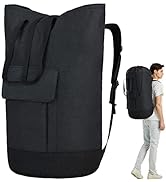 Laundry Backpack Bag 115L, Heavy Duty Laundry Bag with Shoulder Straps, Dirty Clothes Bag for Col...