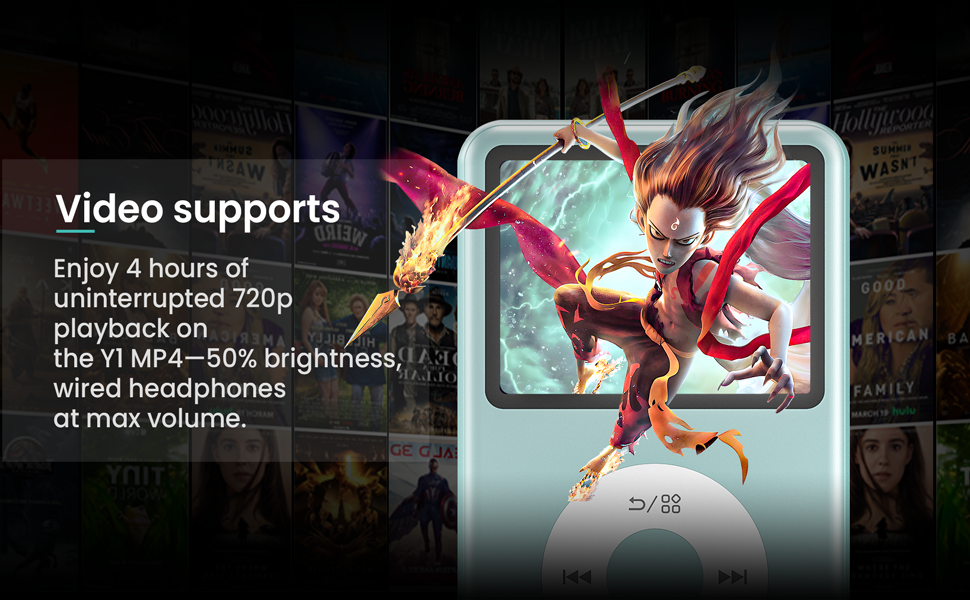 mp3 player with video mp4 digital music player with bluetooth