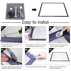Gray screen step of use