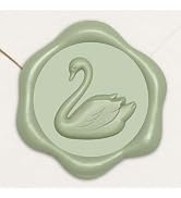 UNIQOOO Wax Seal Stickers - 3D Vintage Swan Wedding Invitation Envelope Seal Stickers, 50 Pcs Sel...