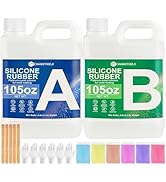 CHANGTIKEJI Silicone Mold Making Kit,210 OZ Super Elastic Liquid Silicone for Mold Maker, Fast Cu...