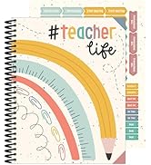 Carson Dellosa We Belong Teacher Planner 2026-2027, Undated 8" x 11" Lesson Plan Book with Sticke...
