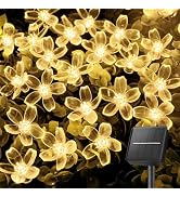 Brightown 60 LED Solar String Lights Flower Outdoor Waterproof Fairy Lights for Garden Yard Fence...