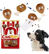 Gigwi Interactive Squeaky Dog Toys, Hide and Seek Dog Toys for Boredom and Stimulating, Funny Cri...
