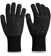FITFIV BBQ Gloves Heat Resistant Gloves, Silicone Non-Slip Kitchen Oven Gloves, Suitable for Gril...