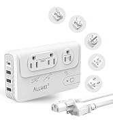 ALLWEI 2000W Travel Voltage Converter for Hair Dryer & 200W Convert 220V to 110V for Curling Iron...