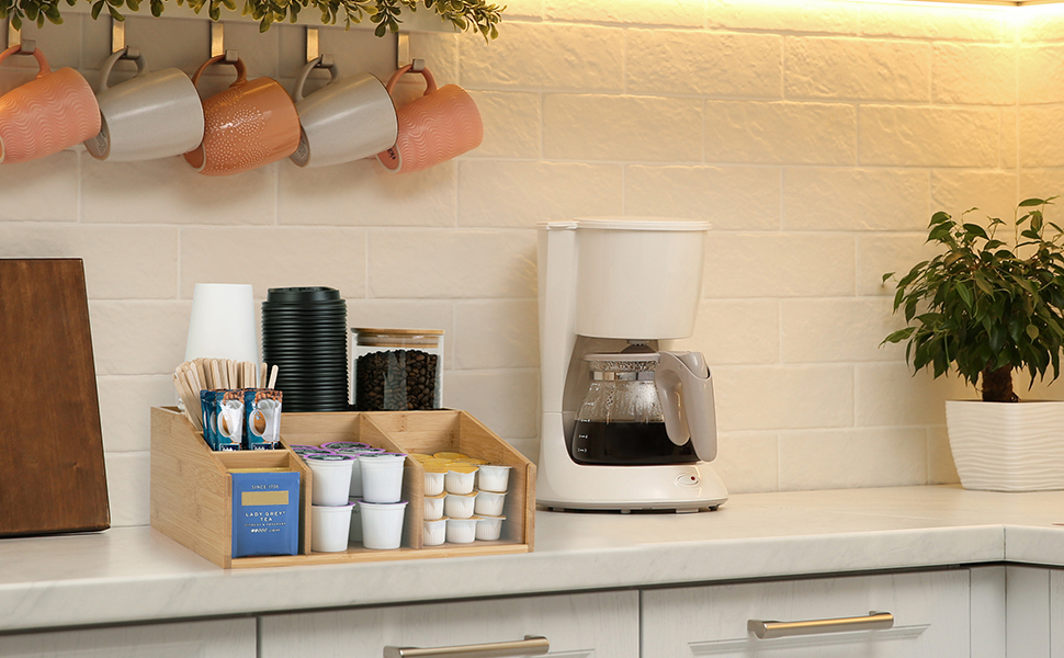 Coffee Station Organizer for Countertop