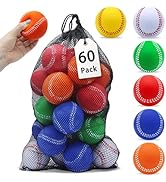 Magicorange Baseball,Foam Baseballs Training Baseballs Unmarked Practice Baseball for Hitting, So...