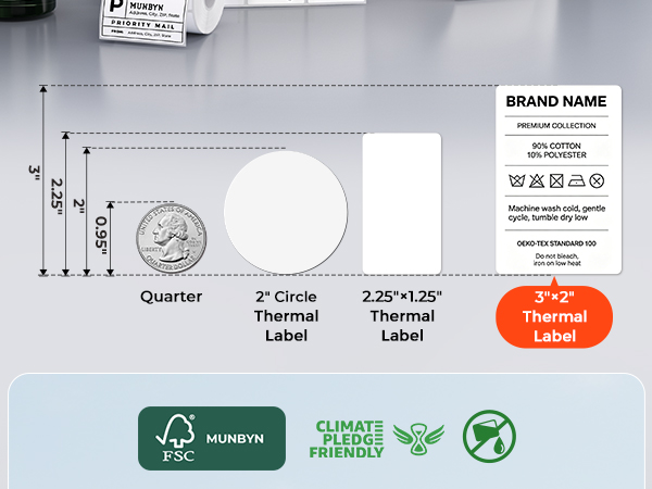 thermal labels 3x2
