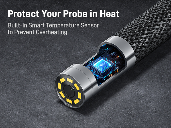 Articulating Borescope with Dual Lens Endoscope Camera with photo video recording