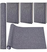 CRASPIRE 51 x 11.8 Linen Book Cloth Dark Gray Books Binding Fabric Surface Paper Backed Bookcover...