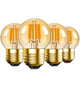 Sphoon Dimmable Vintage LED Edison Light Bulbs G40 6W Globe Decorative Light Bulbs for Ceiling Fa...