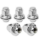 Mysttoo 5PCS M12x1.5 Chrome Wheel Lug Nuts Compatible with 1999-2023 Jaguar S-Type X-Type F-Type ...