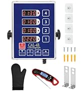 Commercial Kitchen Timers for Cooking, 4-Channel Timer for Commercial Kitchens, Heavy-Duty Loud A...