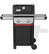 Weber Spirit E-210 Liquid Propane Gas Grill for Outdoor Cooking and BBQ, 2 Burners, Black