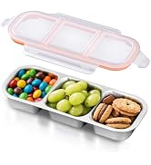 Ugotit Snackle Box Container Stainless Steel - 3 Compartment Leakproof Snack Organizer, Reusable ...