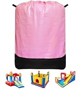 Heavy Duty Water-Resistant Inflatable Bounce House Storage Bag with Drawstring, Flat 39" x 47", f...