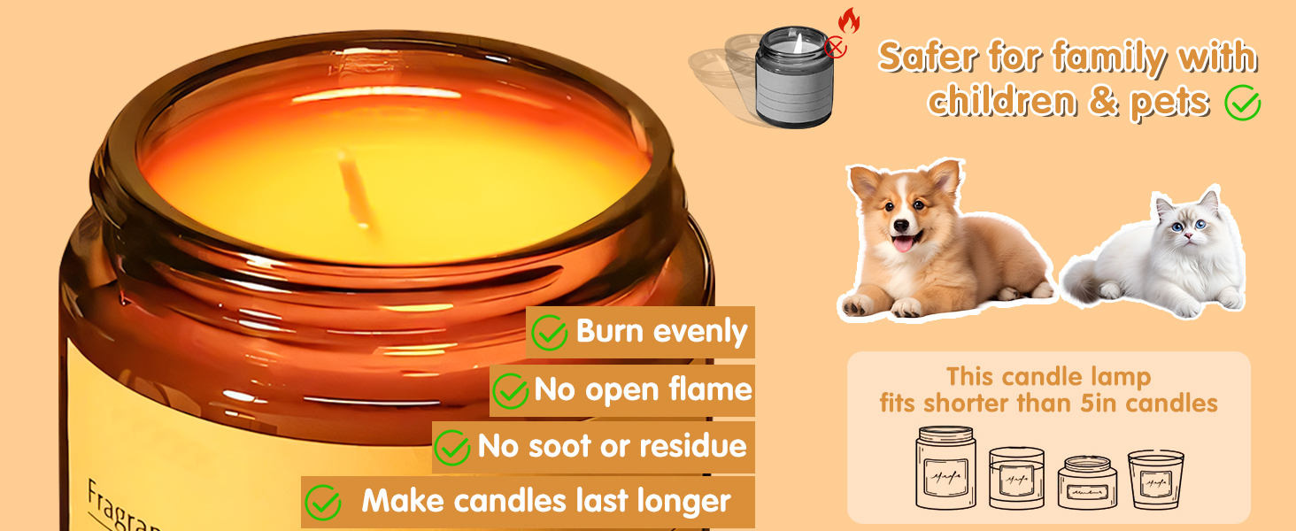 candle warmer lamp with timer