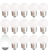 G40 Low Wattage Led Bulb 1.5W Equivalent 15 Watt Light Bulbs Standard Base,Non-dimmable, Small LE...