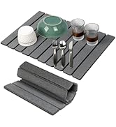 Stone Drying Mat for Kitchen Counter,24"x16" Large Dish Drying Mat,Stone Bath Mat,Quick Drying Fa...