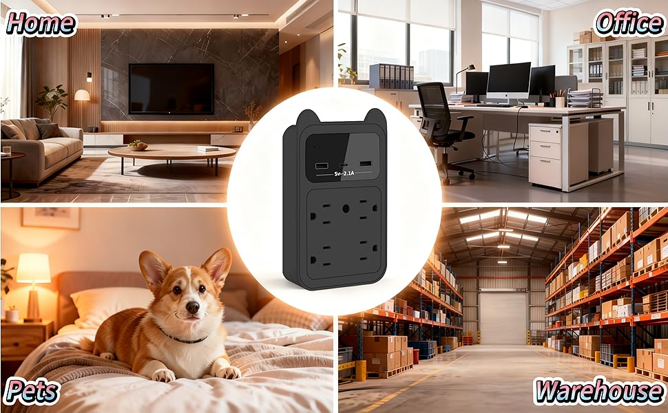 The usage scenarios of outlet cameras