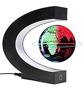 Magnetic Levitation Floating Rotating 3in World globe for children With Colored Lamp And Touch Sw...