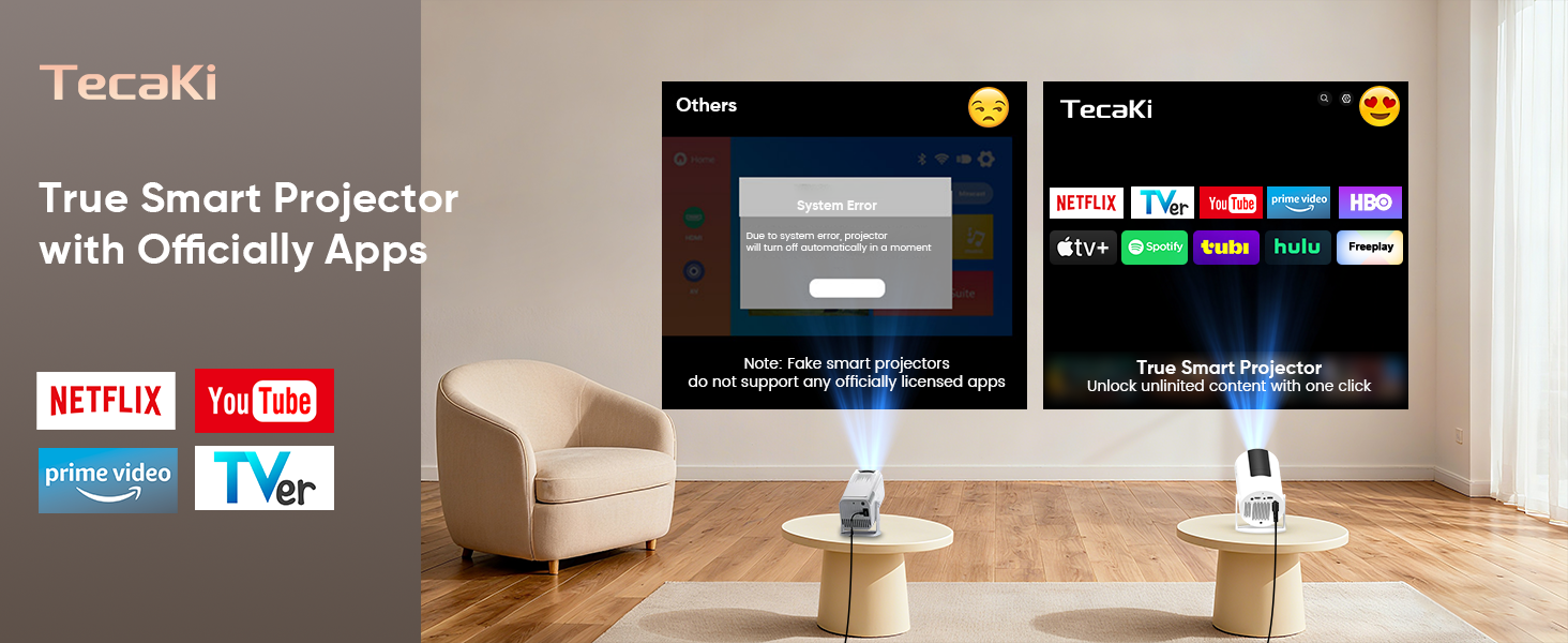 projector with apps