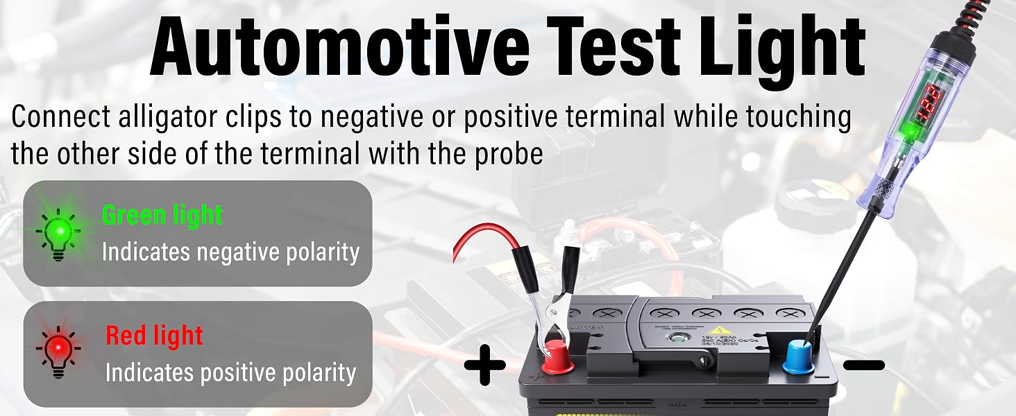 Automotive Test Light with Voltmeter
