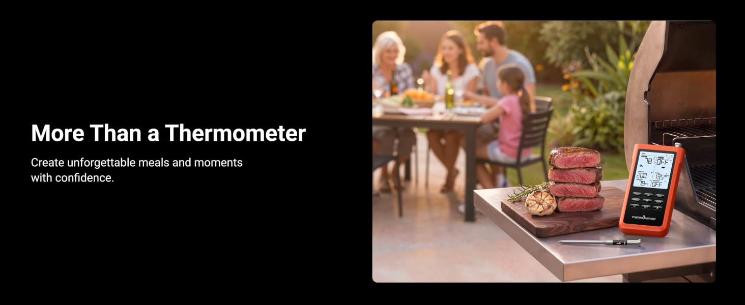 wireless meat thermometer digital thermometer for cooking smart meat probe grill thermometer