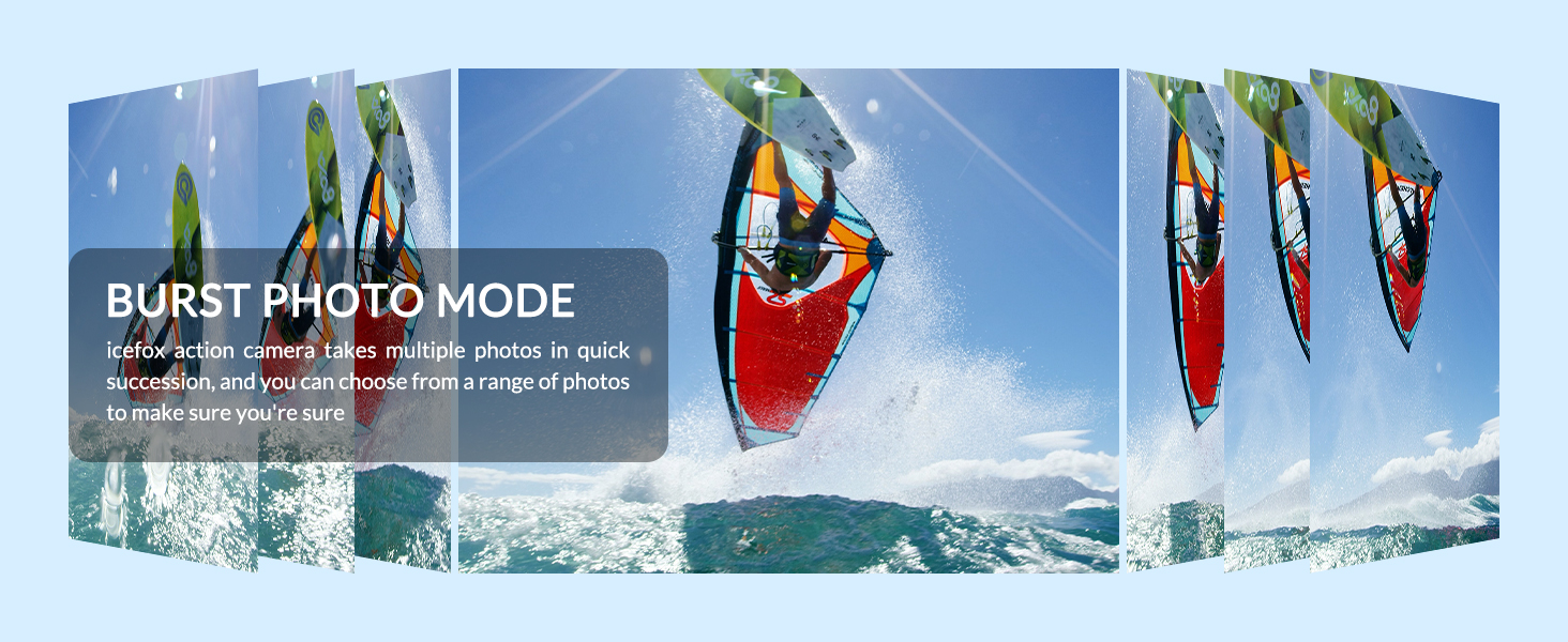 icefox Burst Photo Mode Action Camera