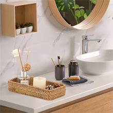 Key Basket Rattan Serving Tray Key Tray rectangle small wicker trays