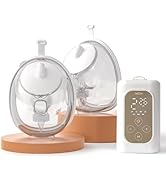 NCVI Hands Free Breast Pump 8786, Double Wearable Electric Pump for Breastfeeding