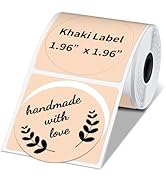 Phomemo Circle Thermal Sticker Label Compatible with M110/M110S/M120/M200/M220 Label Maker, 1.96"...