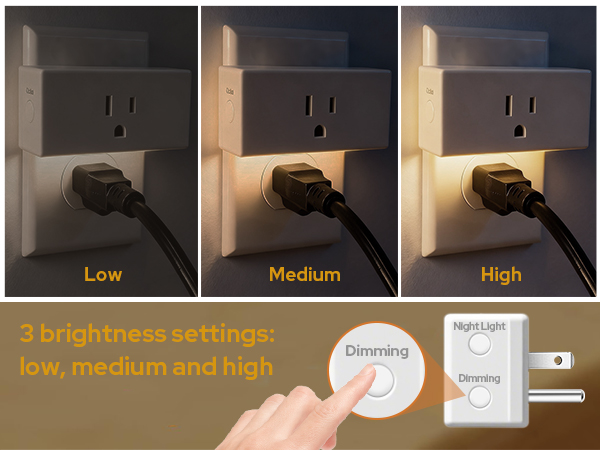 High and low brightness are adjustable.