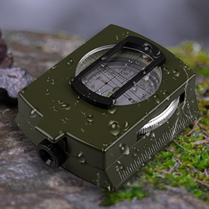 Hiking Compass for Survival Waterproof Durable and Pocket-Sized