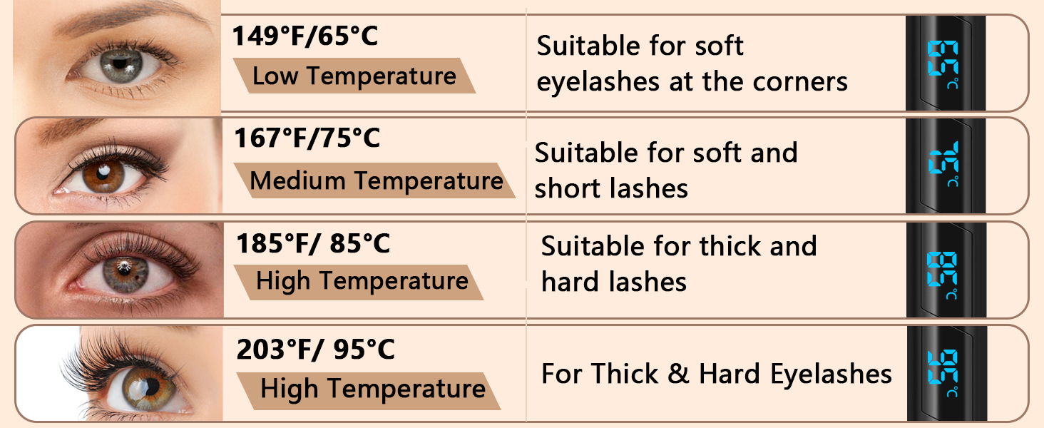 heated eyelash curlers