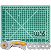 WA Portman Self Healing Cutting Mat and Rotary Cutter Set - 9x12 Inch Mat - 45mm Rotary Cutter - ...