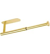 DIYZON Self Adhesive Paper Towel Holder Under Cabinet Mount, Wall Mount Paper Towel Roll Rack for...