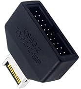 IYUANEPRO USB 3.0 Front Panel Header Adapter, Type E Male to 19/20 Pin Motherboard Header Convert...