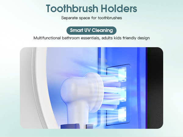 UV toothbrush holder