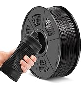 JAYO TPU Filament 1.75mm Black 1KG, 95A Flexible Soft 3D Printer Filament Dimensional Accuracy +/...