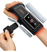 IKEEPFIT MAXease Cordless Heated Wrist Brace for Pain Relief, Warmer & Massager for Carpal Tunnel...