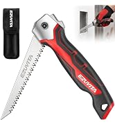 EZUVITA Folding Drywall Saw, Jab Saw with Triple-Ground 65Mn Blade for Drywall, Wood & Plywood, H...