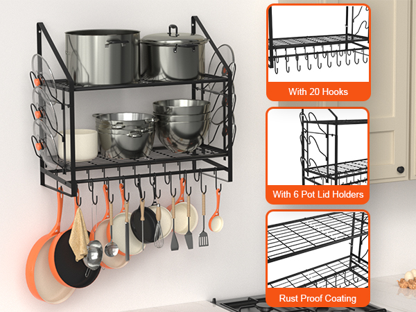 hanging pot rack