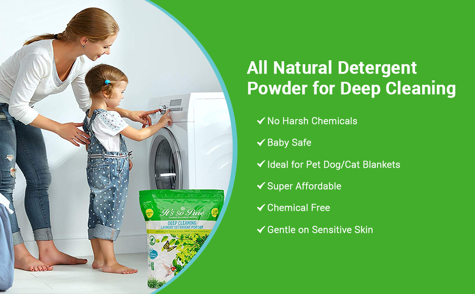 natural detergent powder