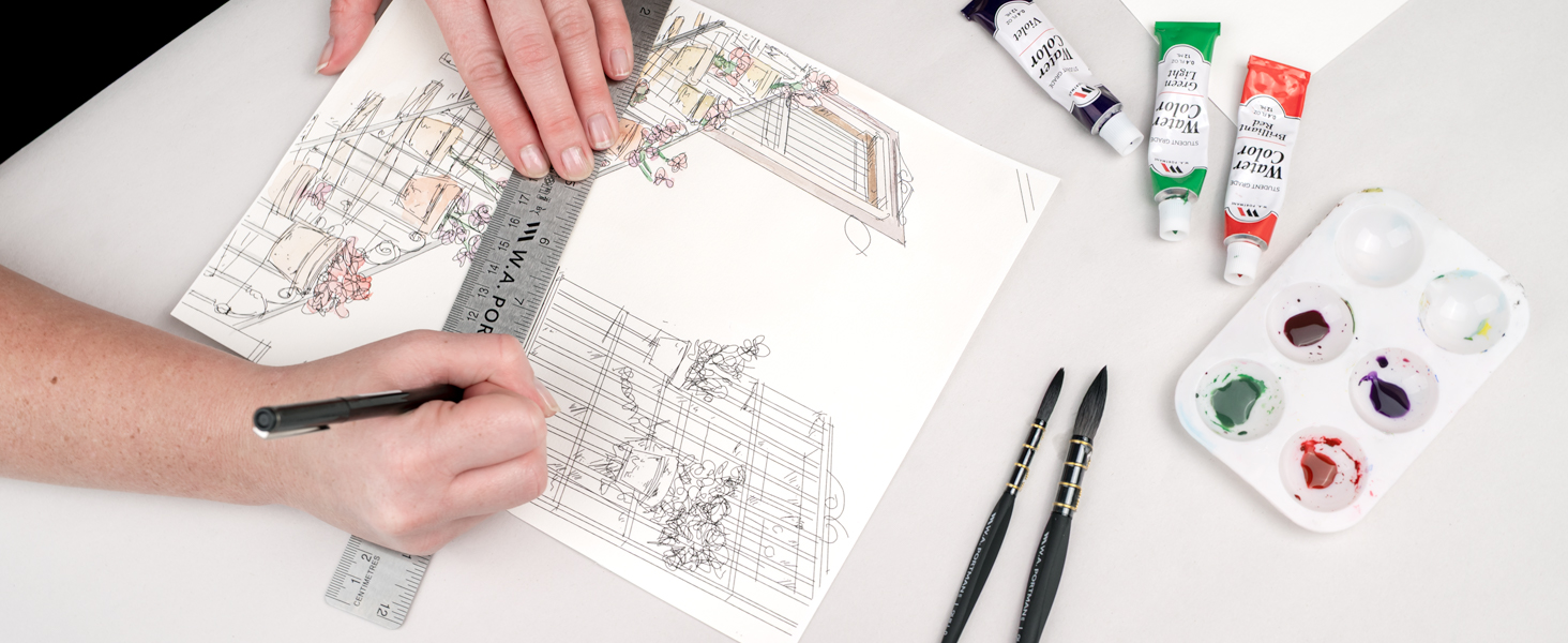 Accurate Measurments Cork Metal Rulers Design Crafting