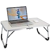 Foldable Laptop Table for Bed, Moclever Bed Desk Portable for Laptops and Writing, Mini Picnic Ta...