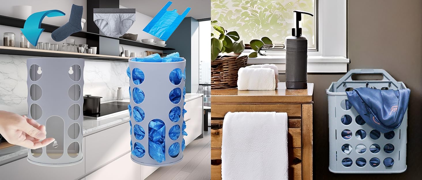 plastic bag holder sock organizer grocery bag organizer
