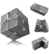 DOLASEV Metal Infinity Cube, Fidget Toys for Teens, Kids Fidget Toy, ADHD Fidget Toys for Adults ...